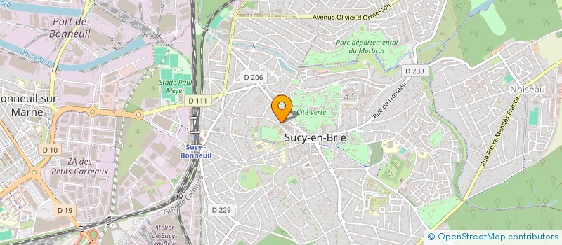 localisation de l'entreprise ALPHA SUCY HANDICAP à SUCY-EN-BRIE