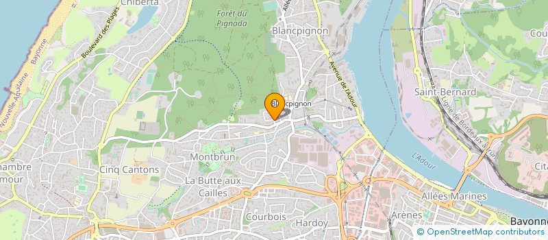 localisation de l'entreprise ALPHA SURVEILLANCE à ANGLET