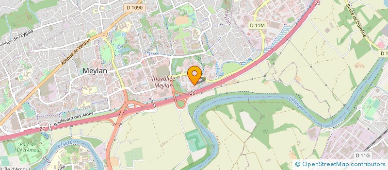 localisation de l'entreprise ALPHA SYSTEMES BORDEAUX à MEYLAN