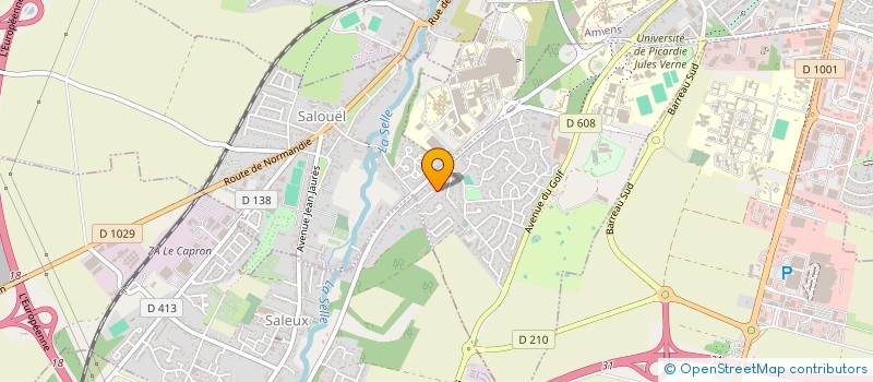 localisation de l'entreprise ALPHA T  SALOUEL