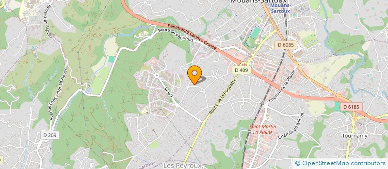 localisation de l'entreprise ALPHA TARGETS  MOUANS-SARTOUX