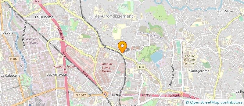 localisation de l'entreprise ALPHA TECH à MARSEILLE