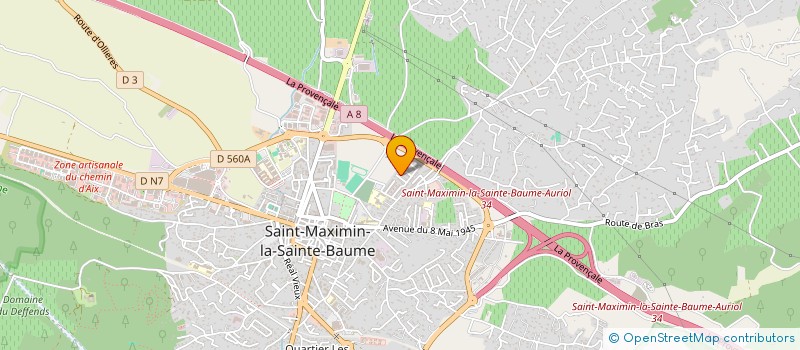 localisation de l'entreprise ALPHA TECHNICONCEPT FROID ET CLIMATISATION à SAINT-MAXIMIN-LA-SAINTE-BAUME