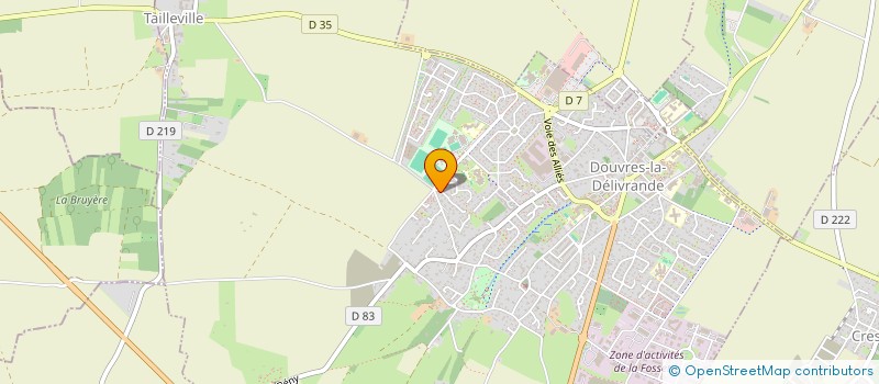 localisation de l'entreprise ALPHA TERRA - IMMOBILIER  DOUVRES-LA-DELIVRANDE