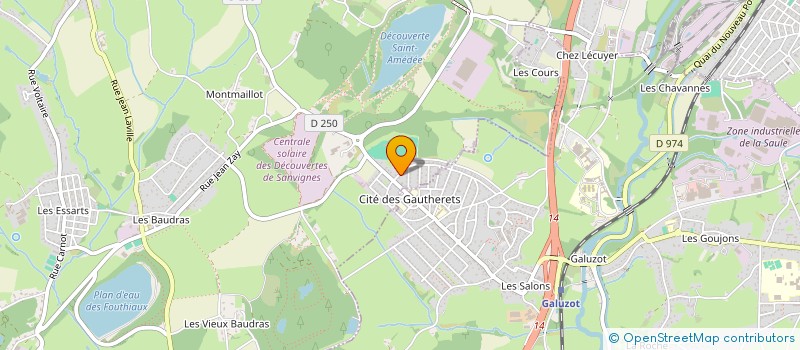 localisation de l'entreprise ALPHA TP  SANVIGNES-LES-MINES