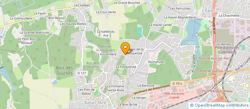 localisation de l'entreprise ALPHA TRADING  BALLAN-MIRE