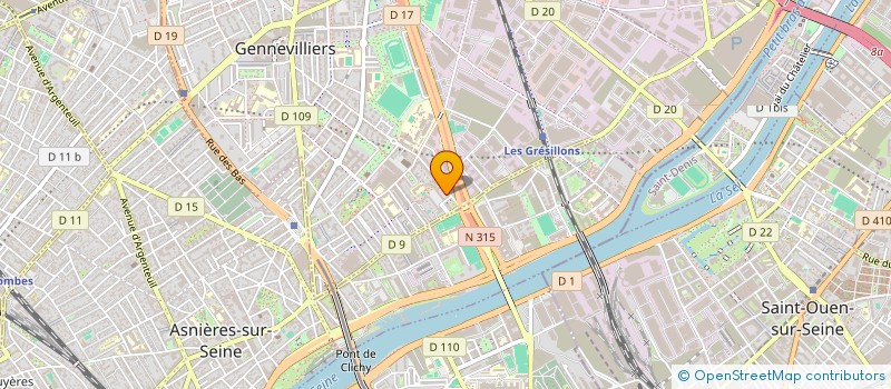 localisation de l'entreprise ALPHA TRANS à GENNEVILLIERS