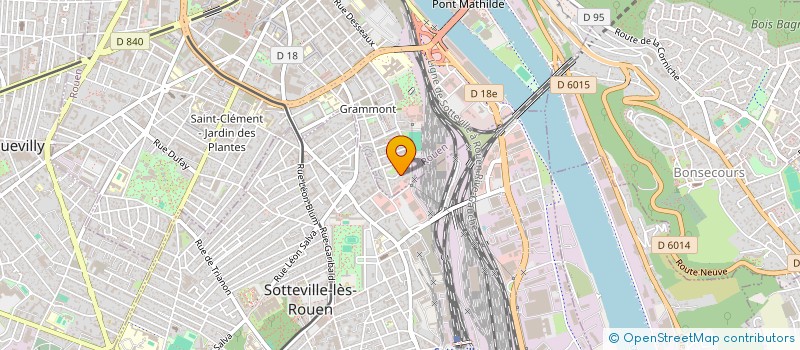 localisation de l'entreprise ALPHA TRANSPORTEUR  ROUEN