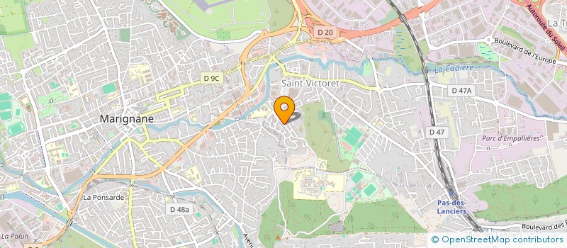 localisation de l'entreprise ALPHA TRANSPORTS SERVICES  SAINT-VICTORET