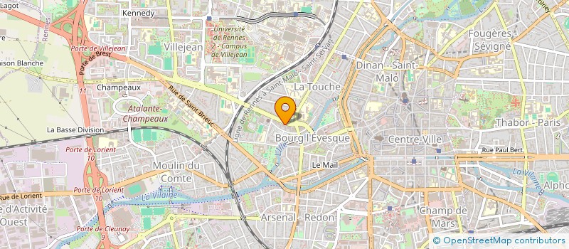 localisation de l'entreprise ALPHA TVX  RENNES