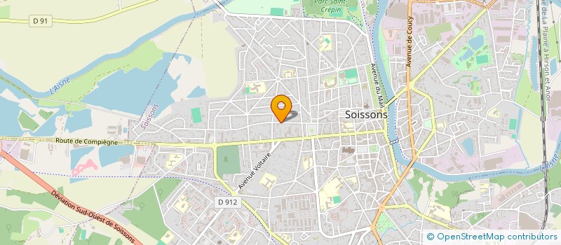 localisation de l'entreprise ALPHA VF à SOISSONS