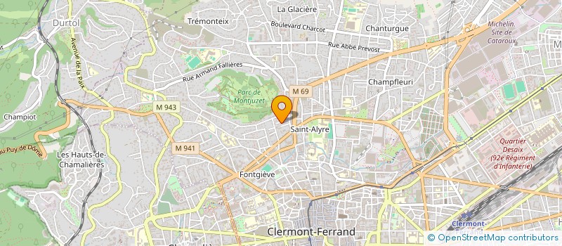 localisation de l'entreprise ALPHA VOLVIC  CLERMONT-FERRAND