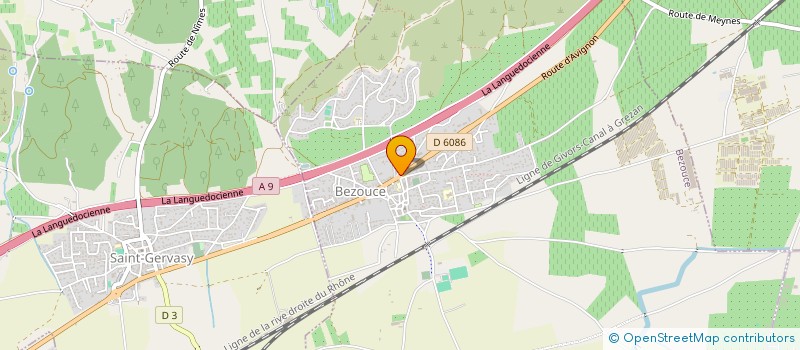 localisation de l'entreprise ALPHA VTC  BEZOUCE