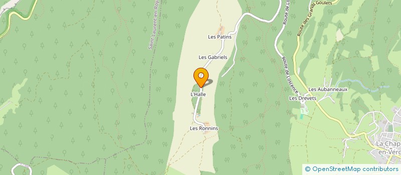 localisation de l'entreprise ALPHA X à LA CHAPELLE-EN-VERCORS