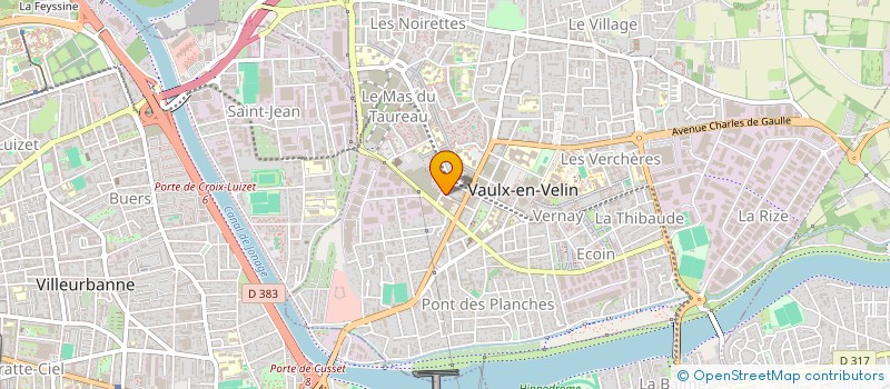 localisation de l'entreprise ALPHABAT  VAULX-EN-VELIN