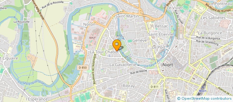 localisation de l'entreprise ALPHABENN à NIORT