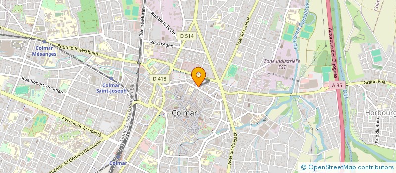 localisation de l'entreprise ALPHABETA à COLMAR
