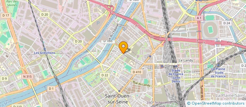 localisation de l'entreprise ALPHABETISATION, INSERTION DES JEUNES D'AGOINITT EN MAURITANIE à SAINT-OUEN-SUR-SEINE
