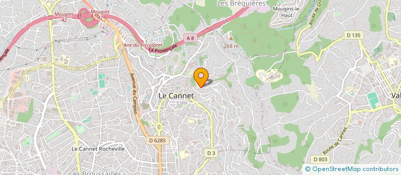 localisation de l'entreprise ALPHABIP à LE CANNET