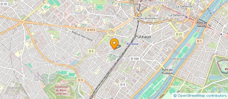 localisation de l'entreprise ALPHACOM à PUTEAUX