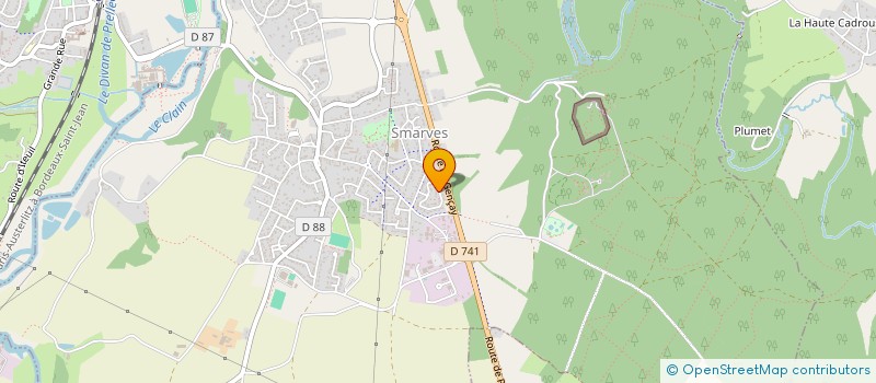 localisation de l'entreprise ALPHACOM  SMARVES