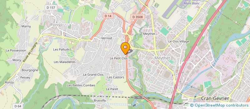 localisation de l'entreprise ALPHACORE à POISY