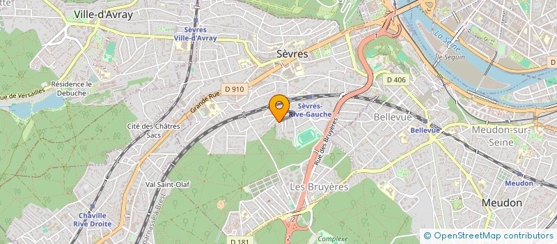 localisation de l'entreprise ALPHACORPS OMEGA à SEVRES