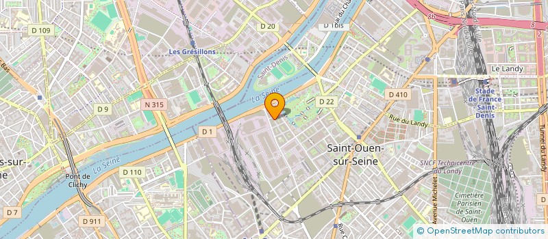 localisation de l'entreprise ALPHADB à SAINT-OUEN-SUR-SEINE