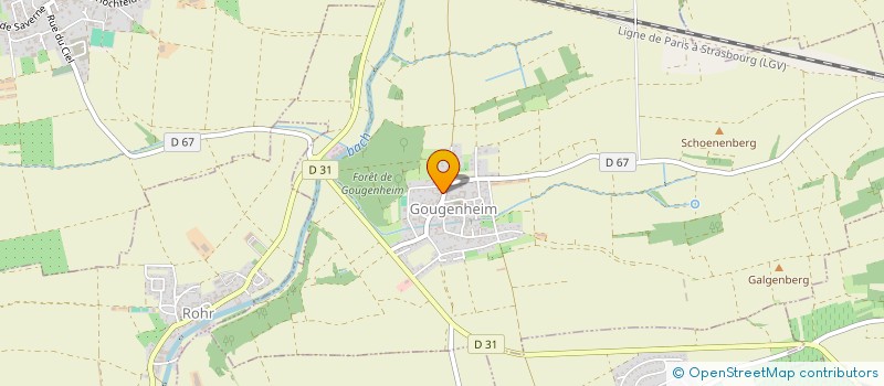 localisation de l'entreprise ALPHADIAGALSACE  GOUGENHEIM