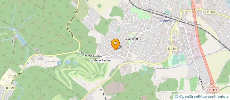 localisation de l'entreprise ALPHAELEC  DOMONT