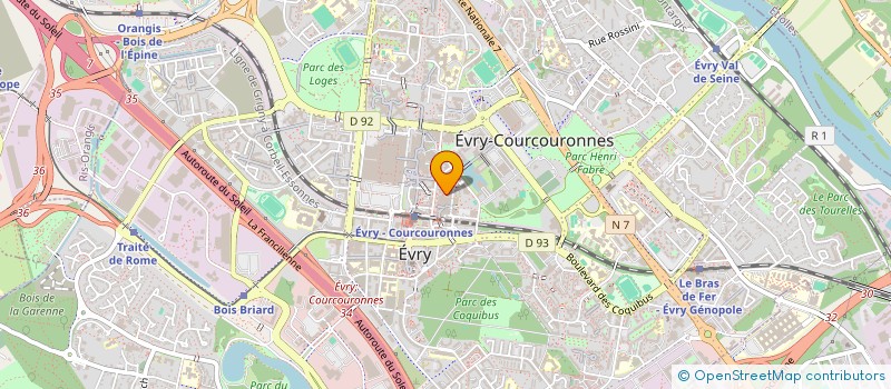 localisation de l'entreprise ALPHAGRAPHIC CONCEPT ENTREPRISE à EVRY-COURCOURONNES