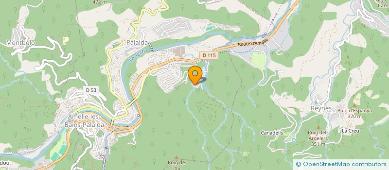 localisation de l'entreprise ALPHAGUDE  AMELIE-LES-BAINS-PALALDA