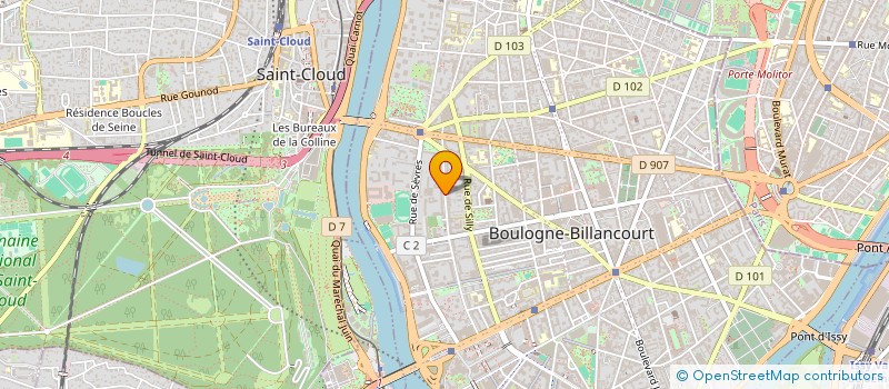 localisation de l'entreprise ALPHALOGOS à BOULOGNE-BILLANCOURT