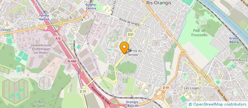 localisation de l'entreprise ALPHAMEG à RIS-ORANGIS