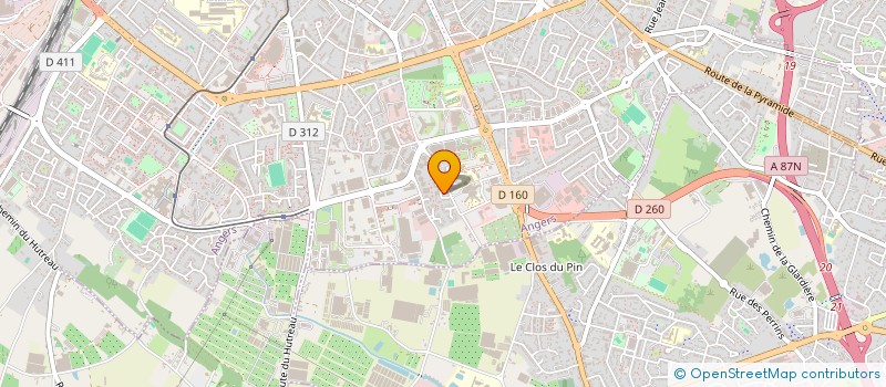 localisation de l'entreprise ALPHAMEGA à ANGERS