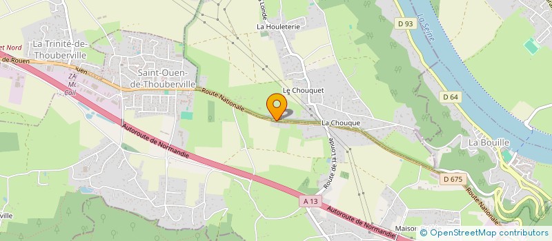 localisation de l'entreprise ALPHAMEN MENUISERIE  LA TRINITE-DE-THOUBERVILLE