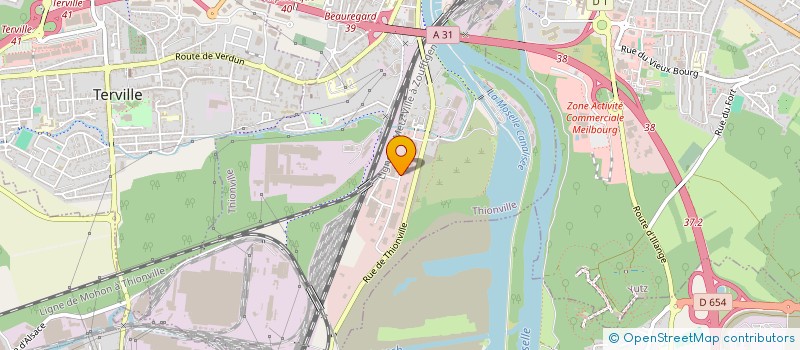 localisation de l'entreprise ALPHAMETAL  THIONVILLE