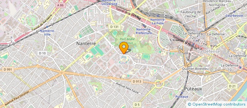 localisation de l'entreprise ALPHAMEX à NANTERRE