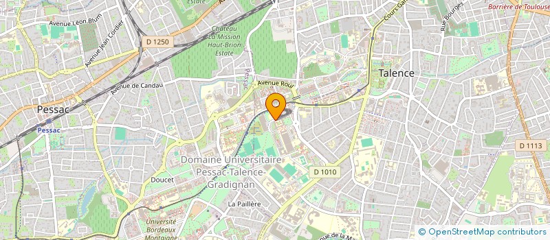 localisation de l'entreprise ALPHANOV à TALENCE