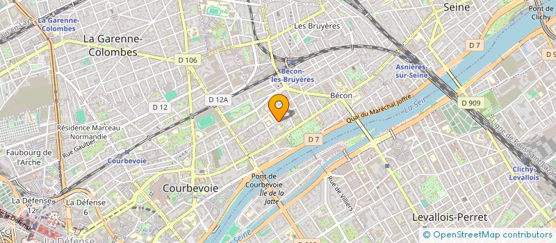 localisation de l'entreprise ALPHAONE à COURBEVOIE
