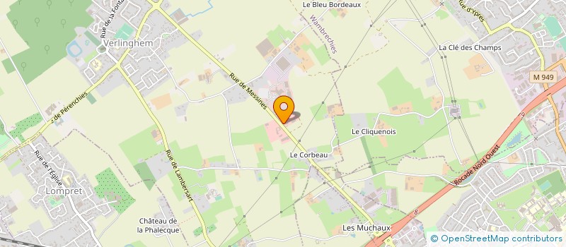 localisation de l'entreprise ALPHAPAL à VERLINGHEM