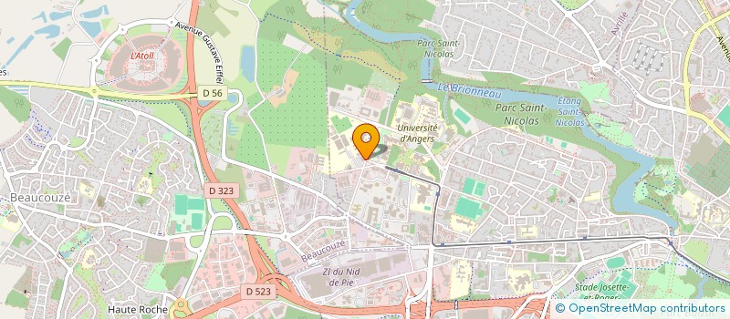 localisation de l'entreprise ALPHAPEN SAS à ANGERS