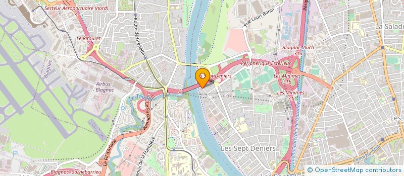 localisation de l'entreprise ALPHAPRINT à TOULOUSE