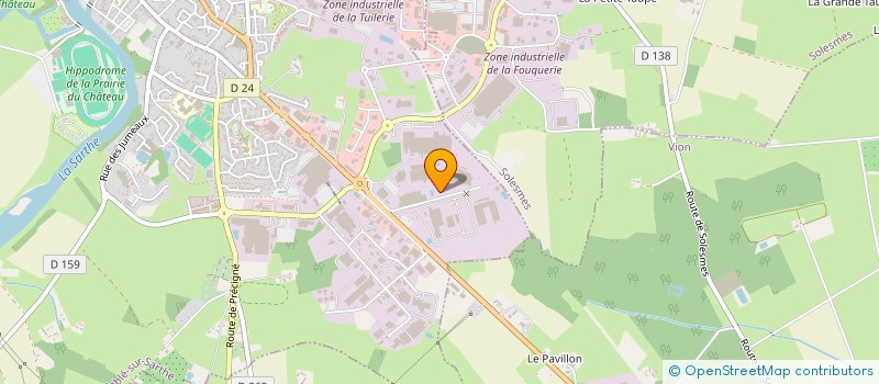 localisation de l'entreprise ALPHAPRO RECYCLAGE  SABLE-SUR-SARTHE