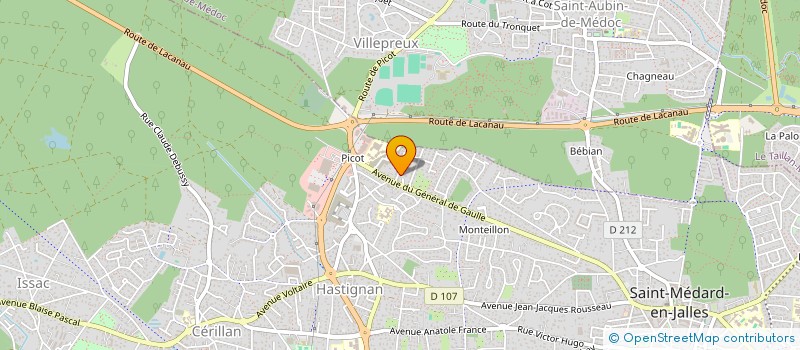 localisation de l'entreprise ALPHAS  SAINT-MEDARD-EN-JALLES