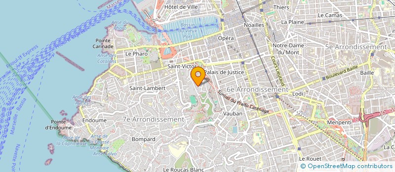 localisation de l'entreprise ALPHASE PACA à MARSEILLE