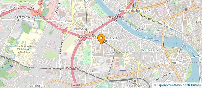localisation de l'entreprise ALPHASOLUX à TOULOUSE