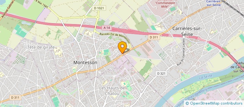 localisation de l'entreprise ALPHASTYLE  MONTESSON