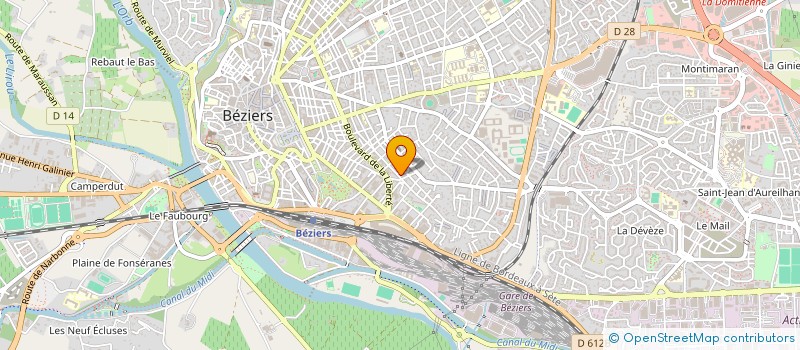 localisation de l'entreprise ALPHASYS  BEZIERS