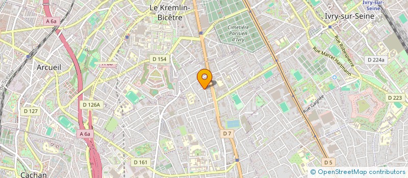 localisation de l'entreprise ALPHATAC  VILLEJUIF